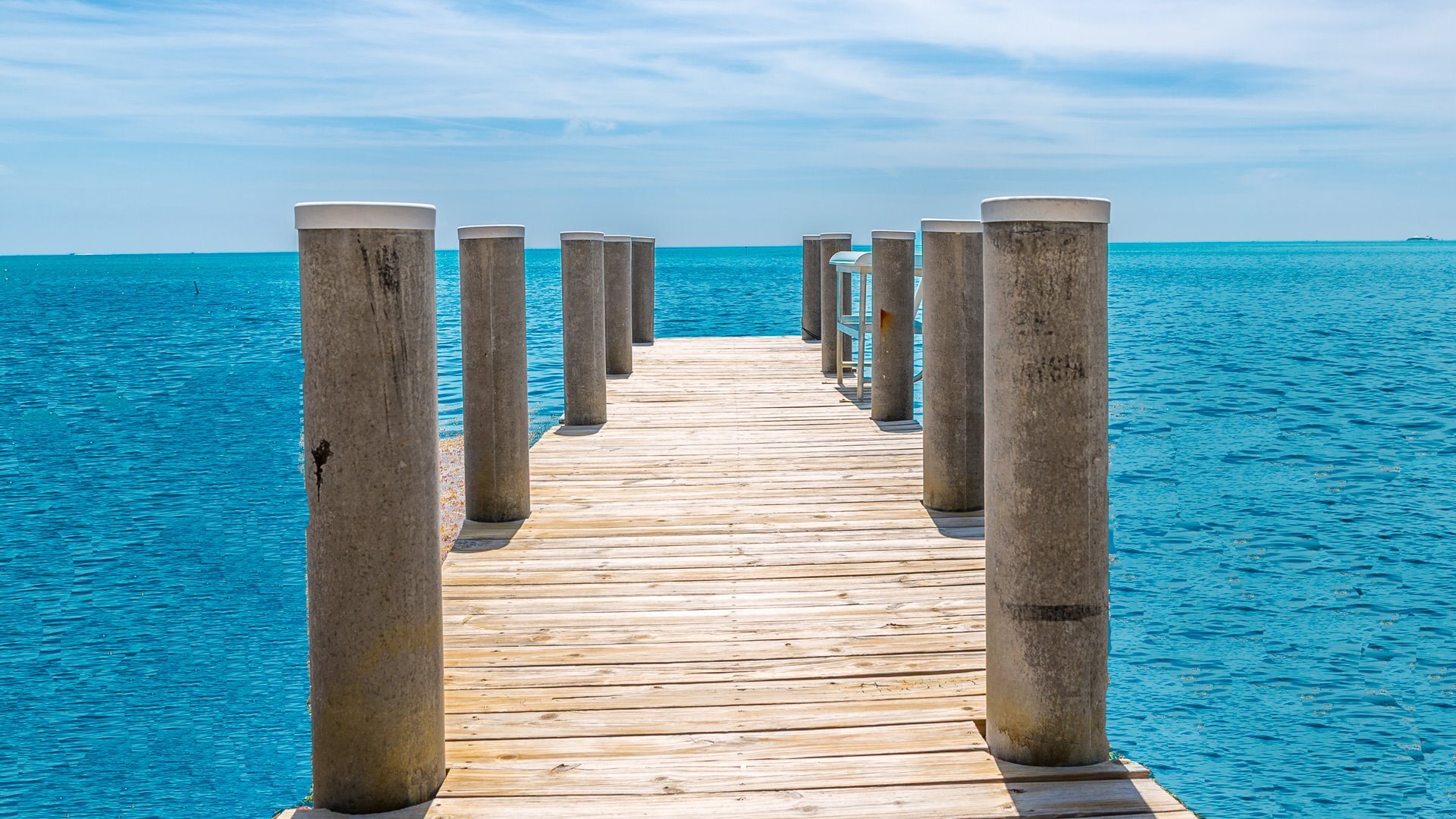 Oceanfront dockage with Fish cleaning station